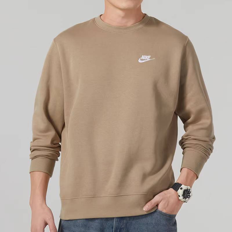 男子运动加绒休闲刺绣长袖卫衣