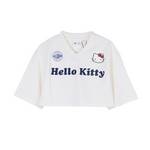女款HelloKitty百搭印花圆领短T恤