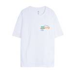 男子简约休闲短袖套头T恤