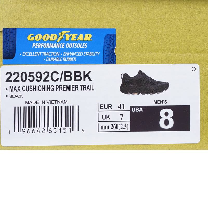 男士户外跑步鞋 220592C-BBK