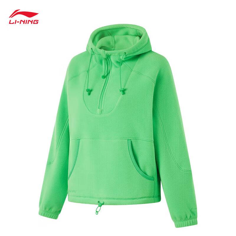 女子加绒保暖套头连帽卫衣