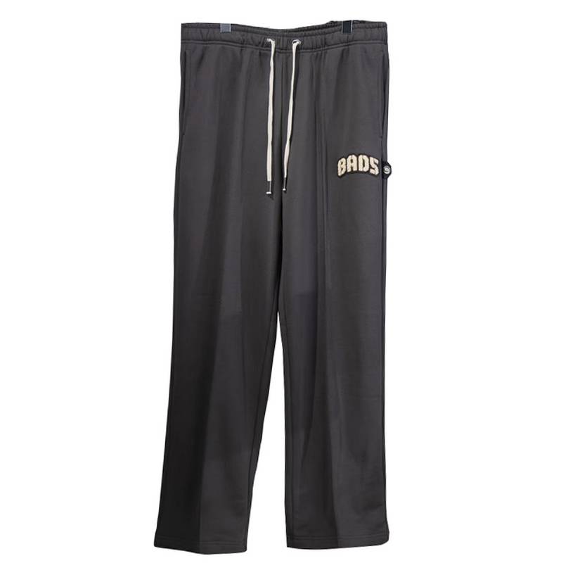 反伍BADFIVE男子加绒保暖宽松直筒运动裤