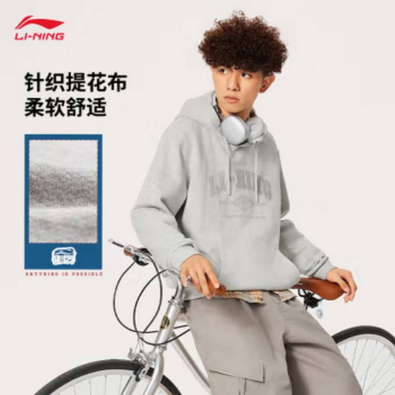 男都市学院风时尚刺绣宽松运动上衣卫衣