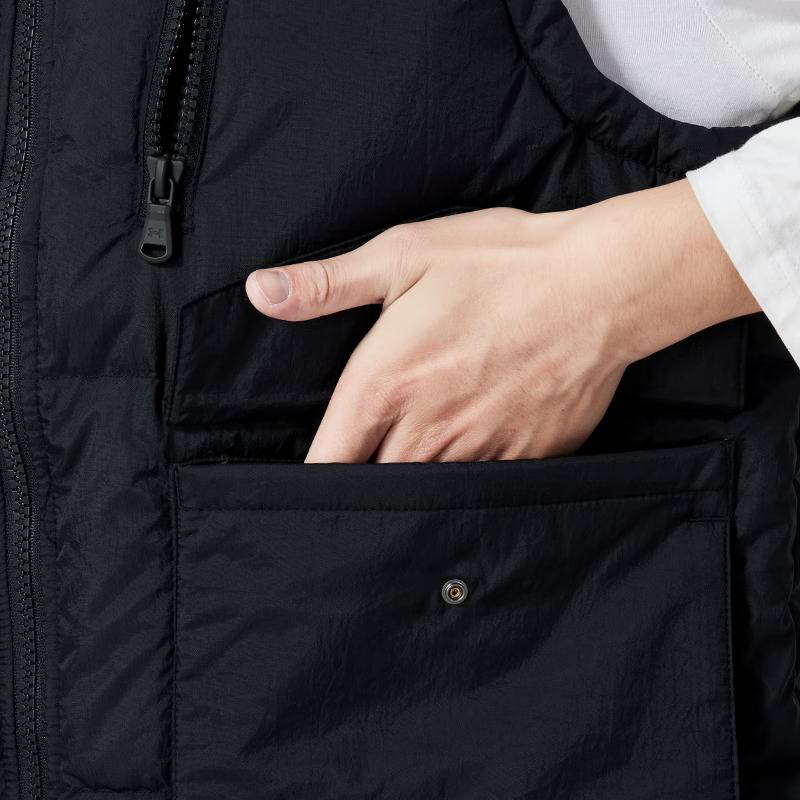 男子健身训练舒适保暖羽绒马甲