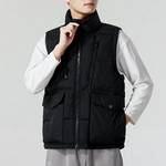 男子健身训练舒适保暖羽绒马甲