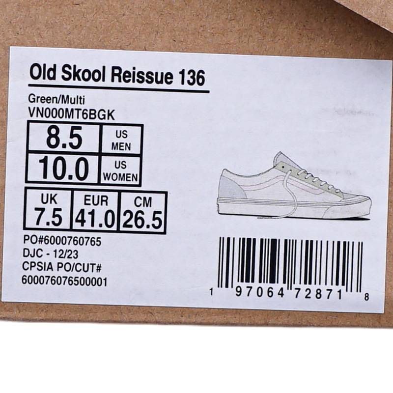 男女Old Skool Reissue 136帆布鞋