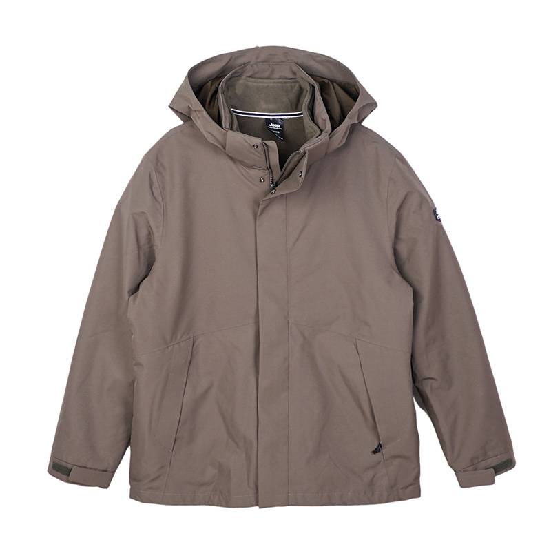 户外男式休闲抓绒两件套冲锋衣