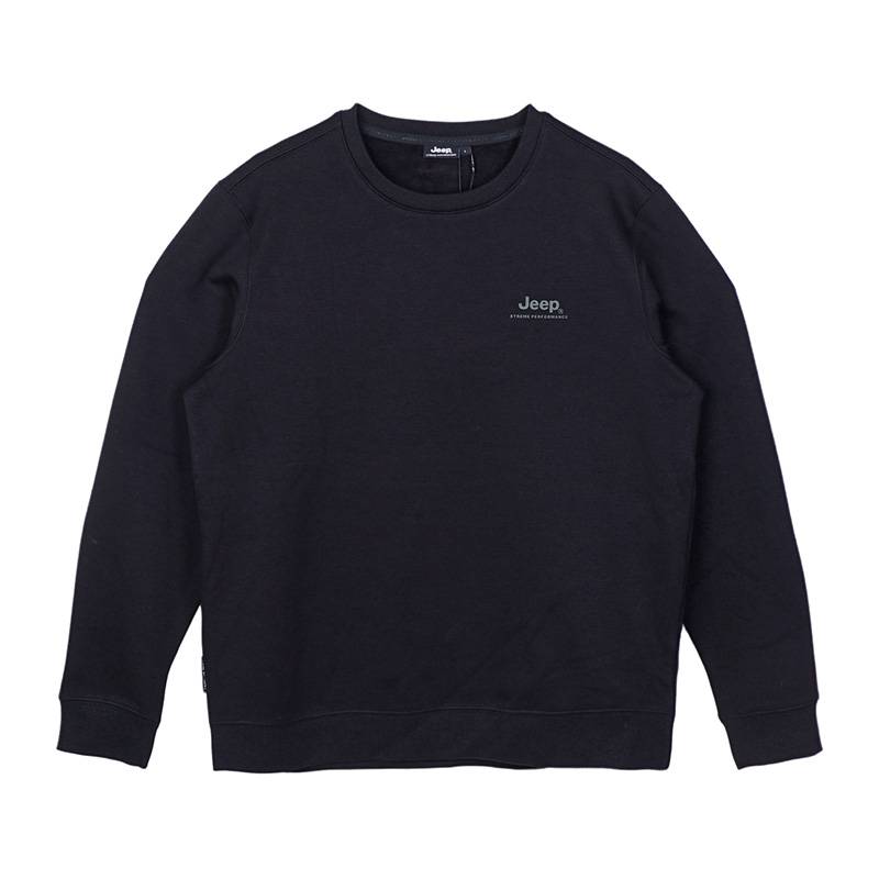 男子圆领加绒卫衣