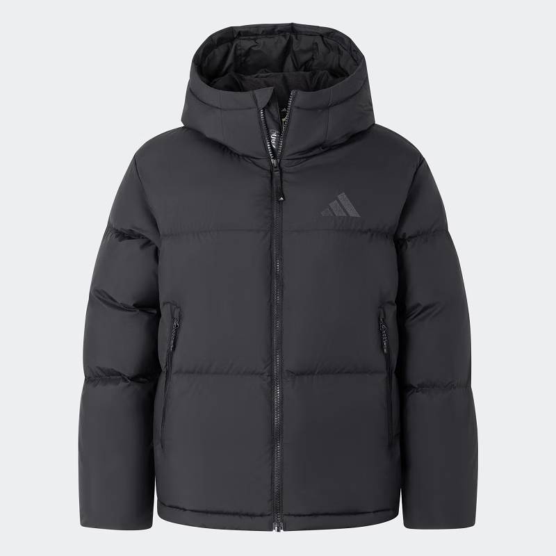 女子轻运动拒水防泼保暖连帽羽绒服