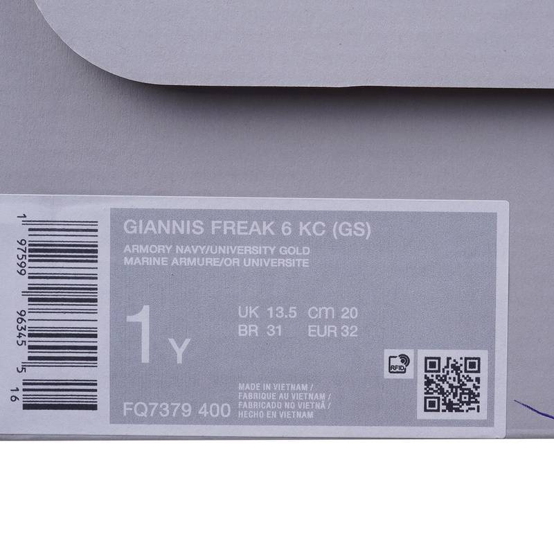 大童GIANNIS FREAK 6 KC (GS)复刻鞋