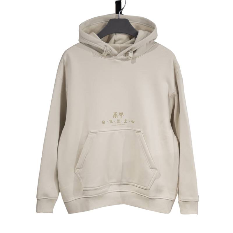 CROSS男子加绒保暖宽松套头连帽卫衣