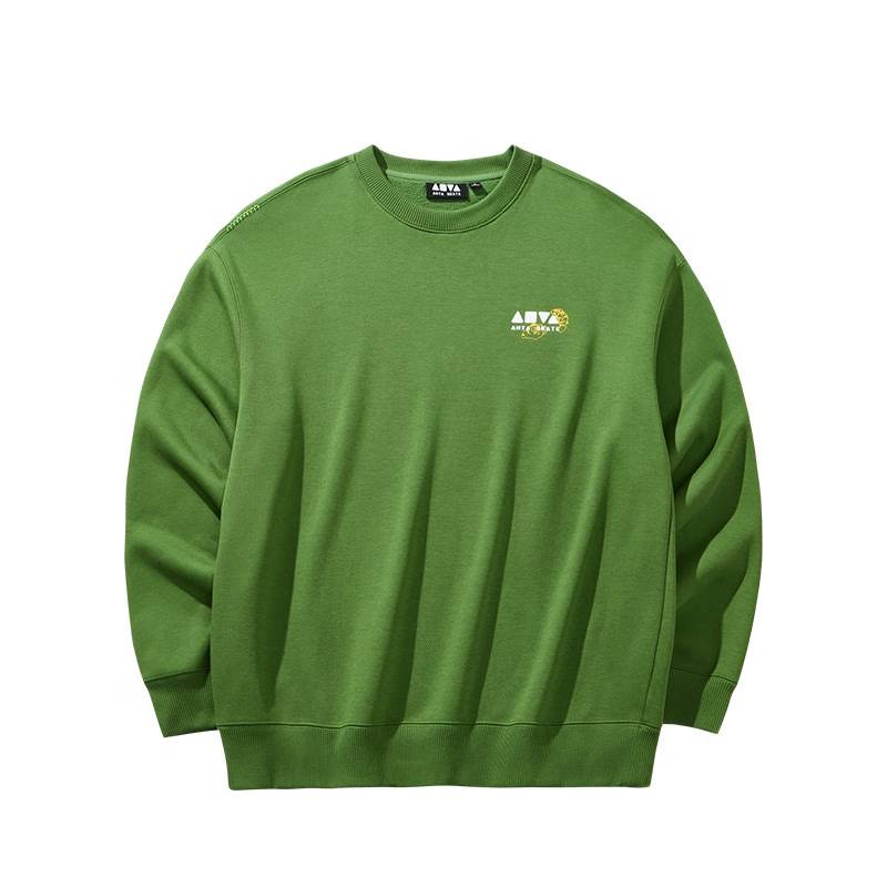 男女同款加绒圆领套头衫休闲卫衣