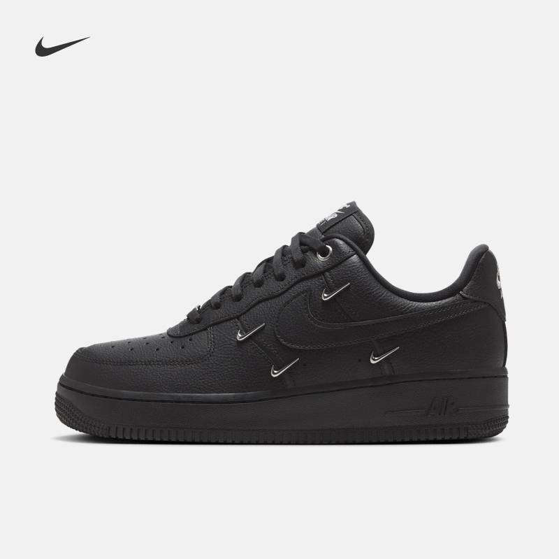 女鞋AIR FORCE 1 AFI黑银四勾 空军一号运动鞋