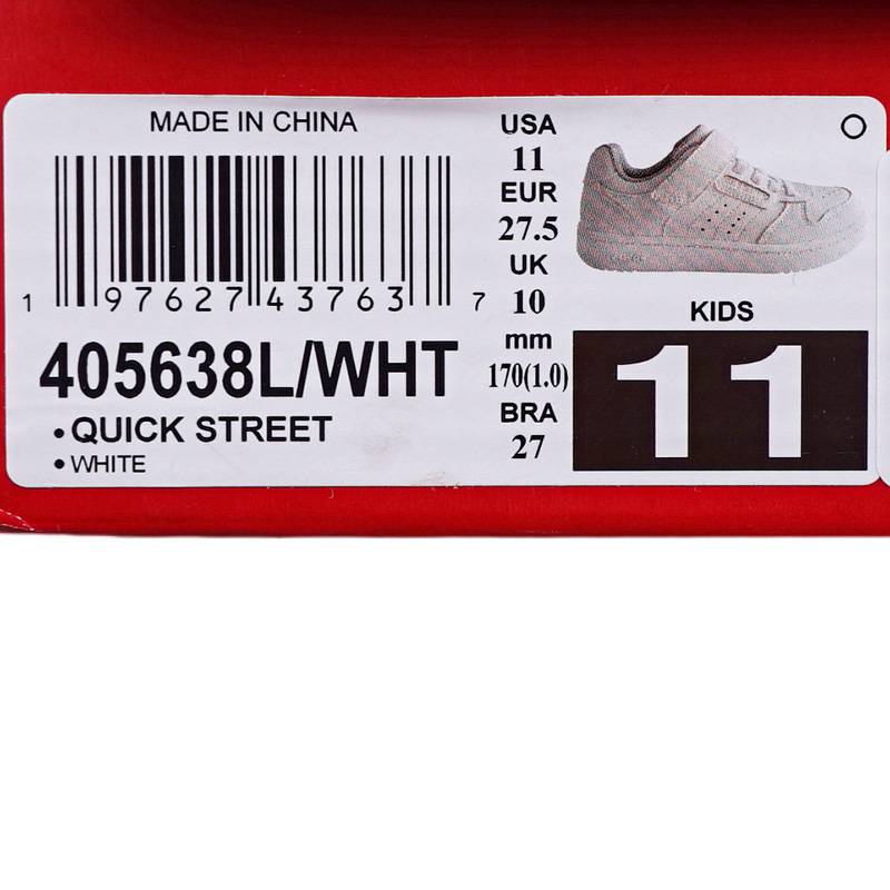 儿童休闲低帮板鞋405638L-WHT