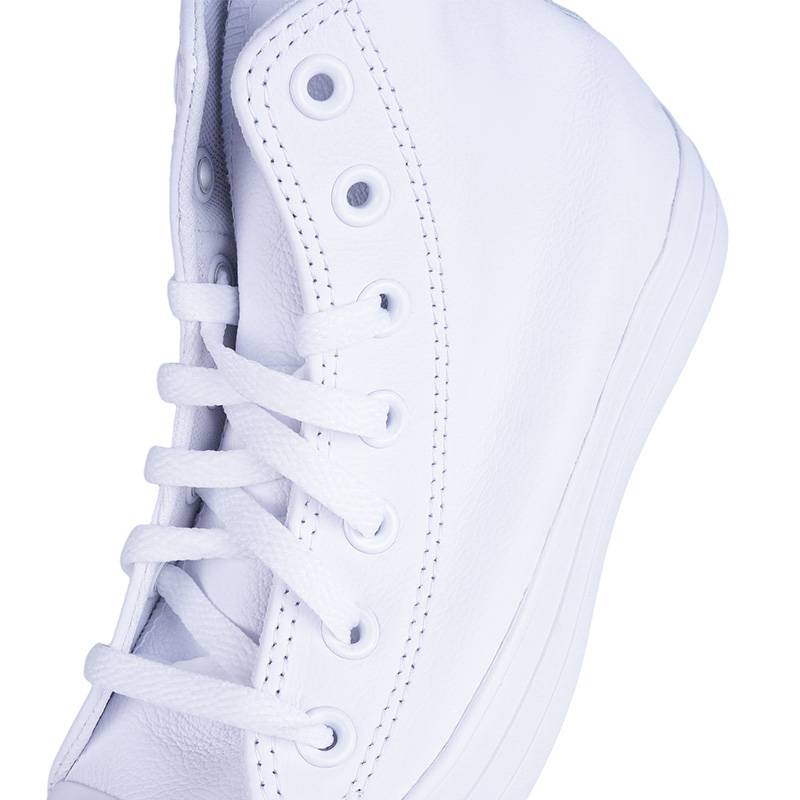 Chuck Taylor Leather皮面纯白鞋女子高帮板鞋1T406
