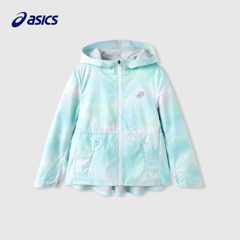 女童长袖外套渲染印花连帽梭织外套331241054048-300