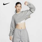 女子 Oversize 风法式毛圈超短款上衣