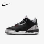 AJ3黑白爆裂纹复刻 大童运动童鞋复古篮球鞋DM0967-010