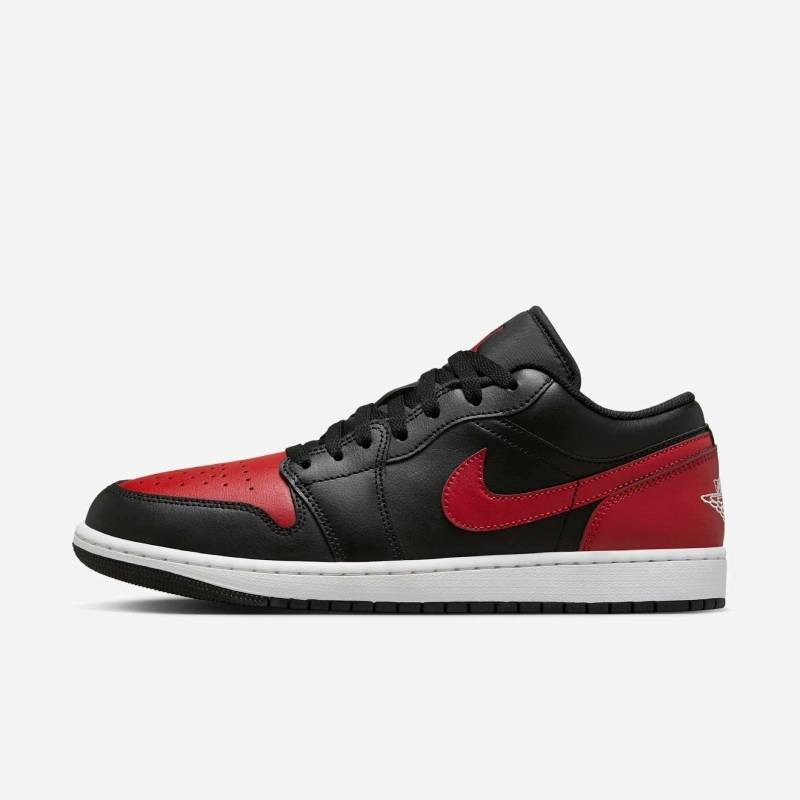 男鞋Air Jordan 1 AJ1黑红禁穿低帮复古篮球鞋553558-067