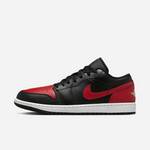 男鞋Air Jordan 1 AJ1黑红禁穿低帮复古篮球鞋553558-067