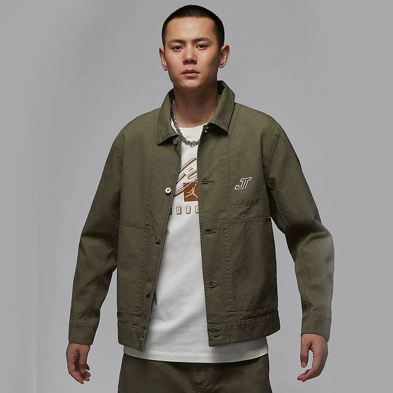 男子篮球牛仔工装夹克外套HM3881-222