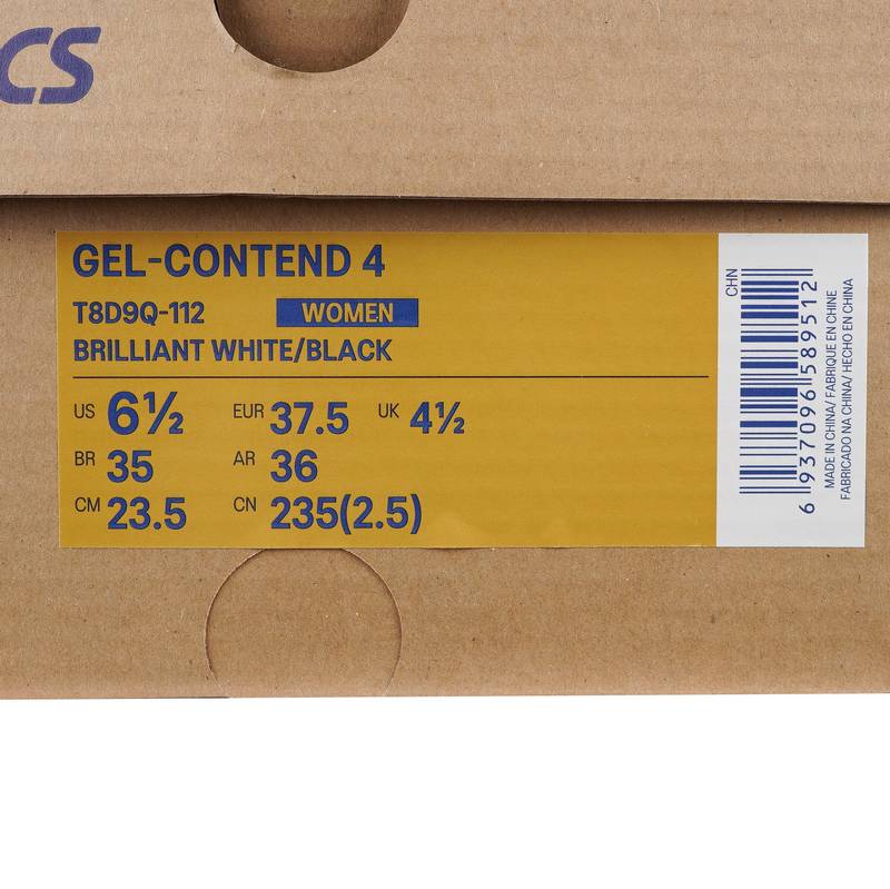 女鞋GEL-CONTEND 4缓震慢跑轻便运动鞋T8D9Q-112
