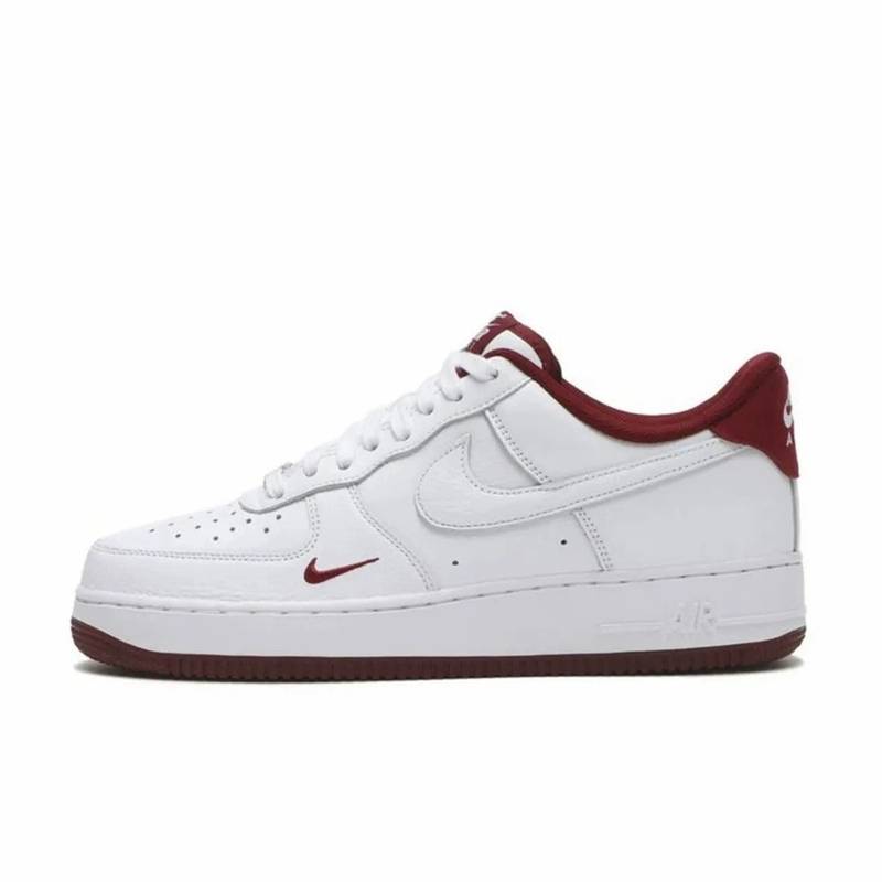男鞋AIR FORCE 1空军一号AF1白红小勾休闲板鞋HM9483-100