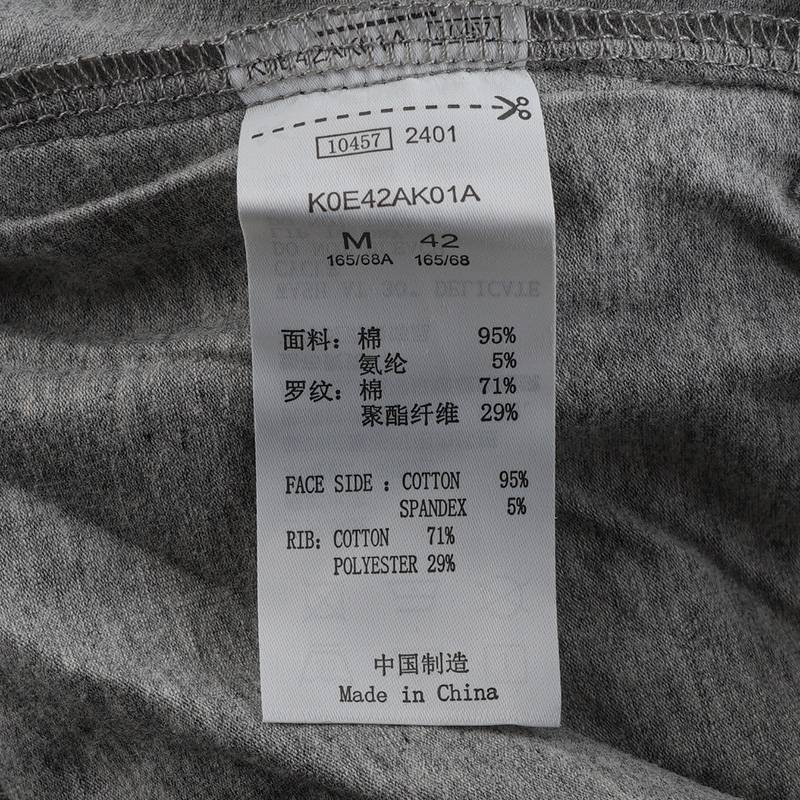 女运动裤灰色长裤小脚卫裤K0E42AK01A-0108