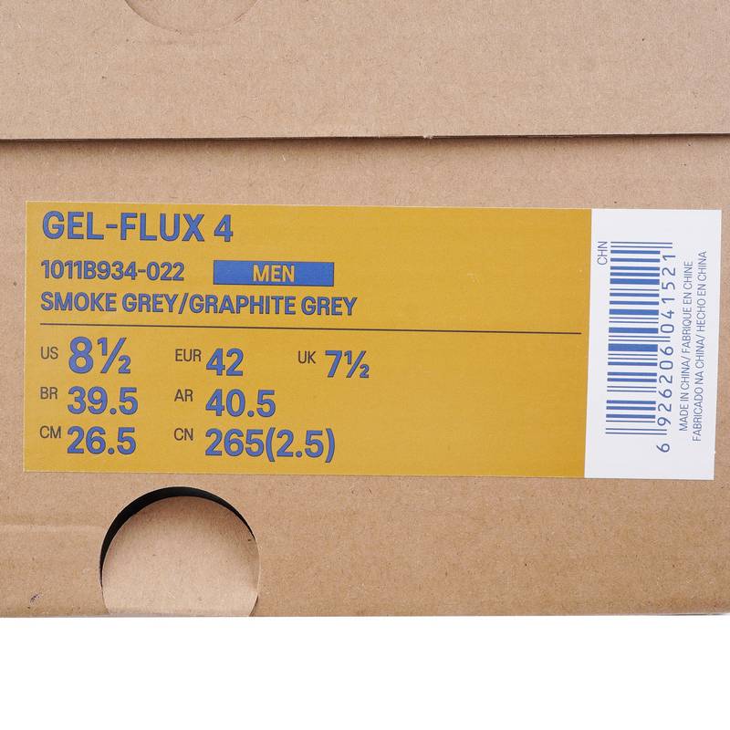 男子GEL-FLUX 4训练型跑鞋1011B934-022