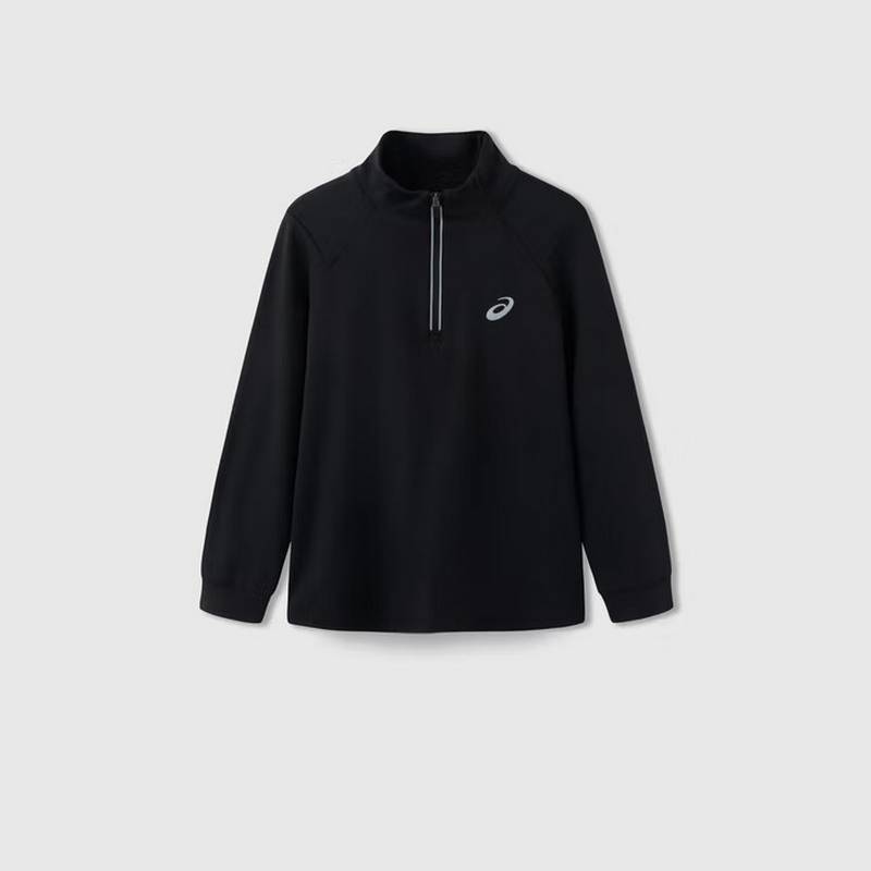 童装薄款拉链针织T恤吸湿速干运动舒适内搭331251003051-001