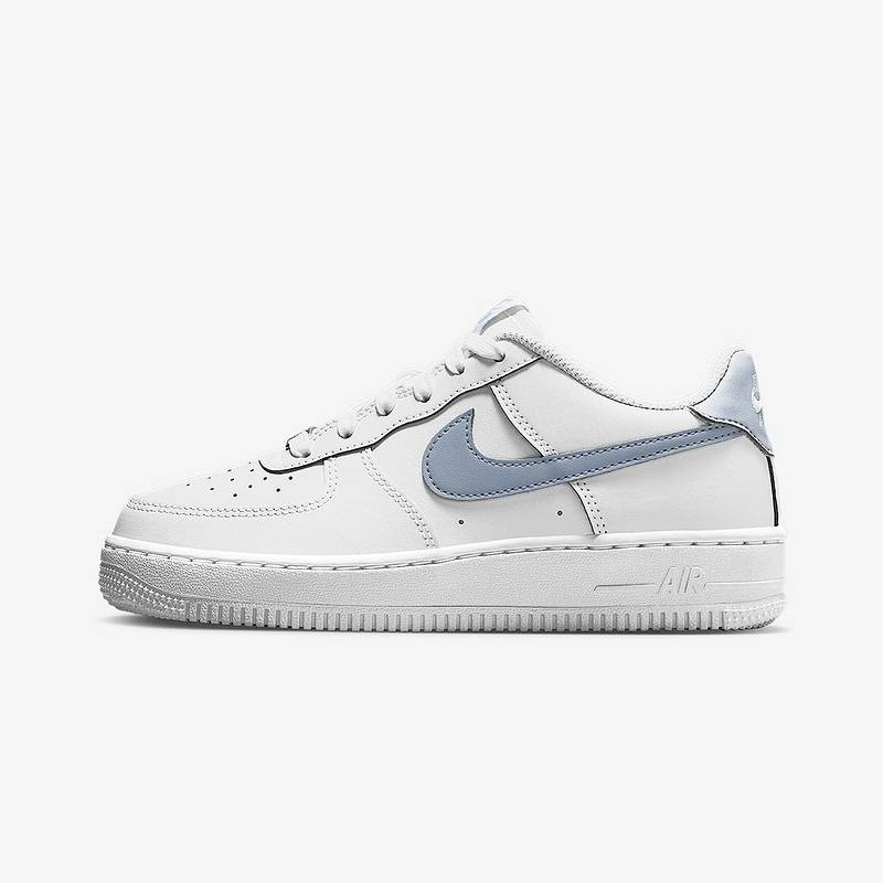 Air Force 1空军一号白色蓝勾大童运动休闲板鞋CT3839-112