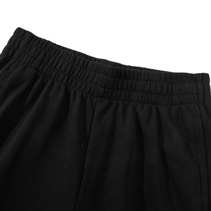 女子棉质亲肤舒适百搭宽松运动裤毛圈布黑色香蕉裤 KA2589