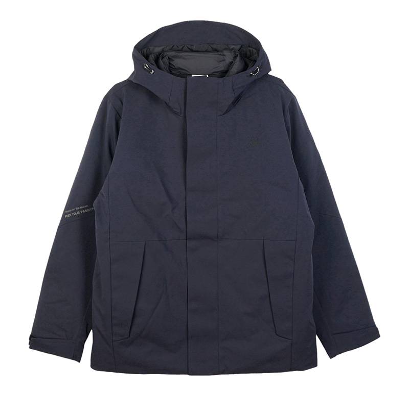 KAPPA卡帕2024冬新款男运动休闲连帽加厚羽绒服保暖外套K0E72YY41-906