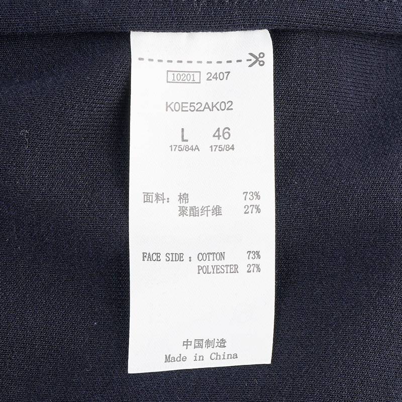 男子复古跑步运动针织直筒休闲长裤K0E52AK02-906