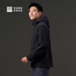 男子跑步防风控温软壳v2夜幕黑FRWL009-1