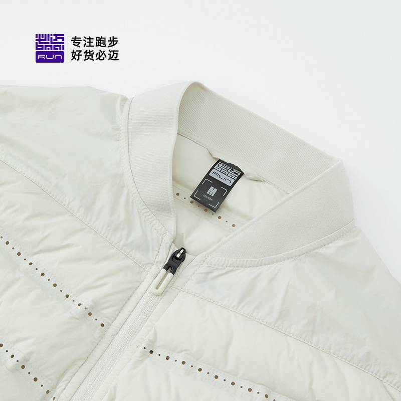 女子跑步轻量鹅绒马甲v3古白色FRWL006-2