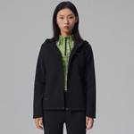 女款摇粒绒保暖防风梭织连帽夹克SA1259WJ02T-BK001