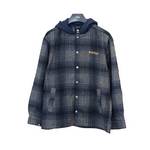 男子反伍BADFIVE格子衫帽衫上衣AFDVA13-3