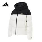 女款户外运动训练健身休闲防风保暖连帽羽绒服外套