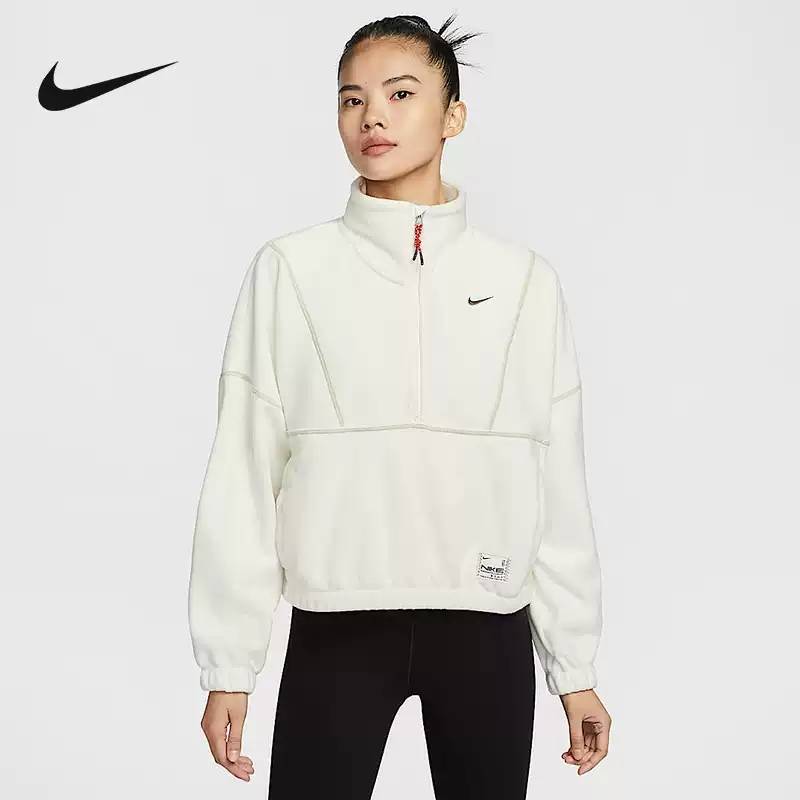 女子CNY半拉链摇粒绒套头衫HV8465-133