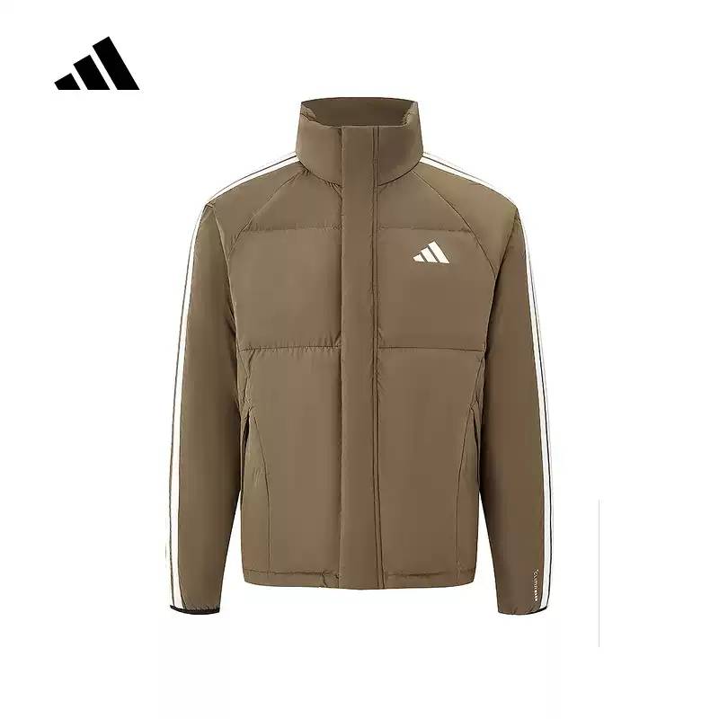 男子户外保暖立领条纹短羽绒服 KC2488