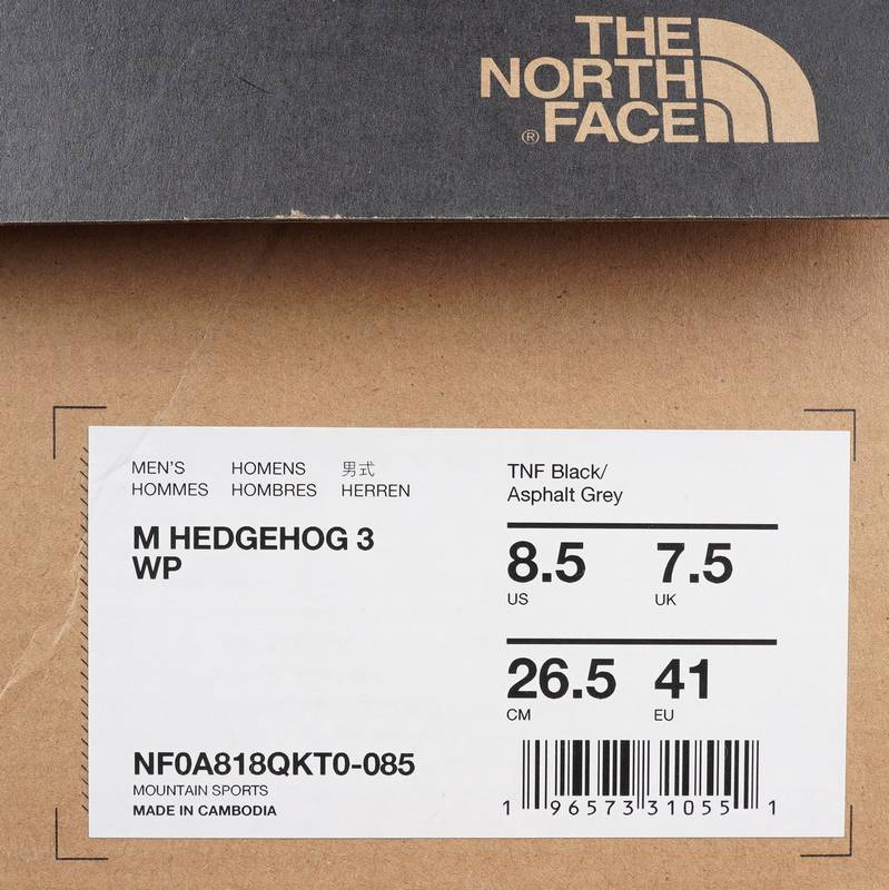 户外男子耐磨透气徒步鞋NF0A818QKT01