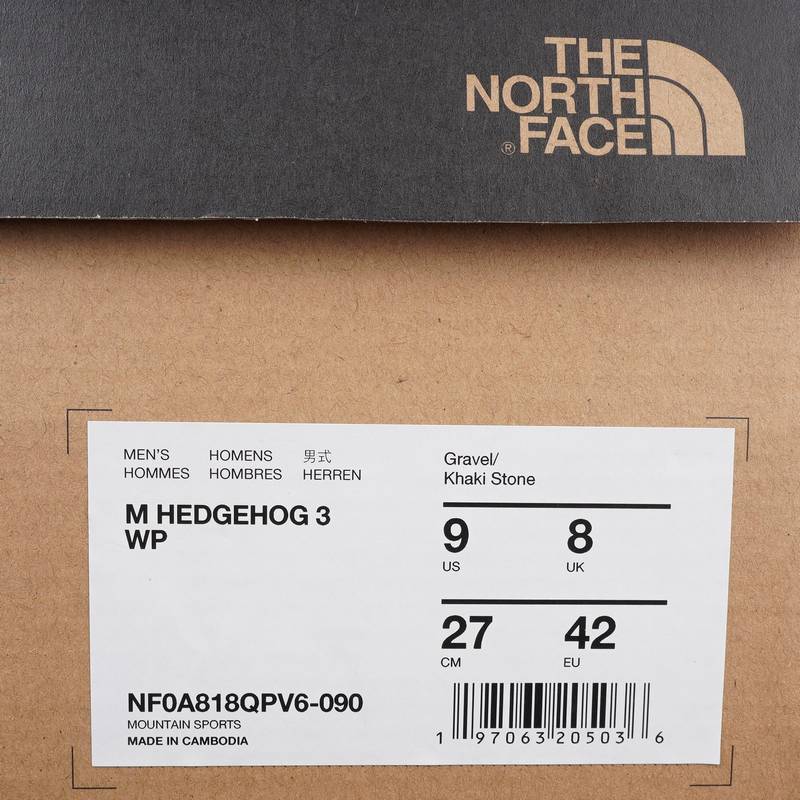 男子Hedgehog 3刺猬户外抓地徒步鞋NF0A818QPV61