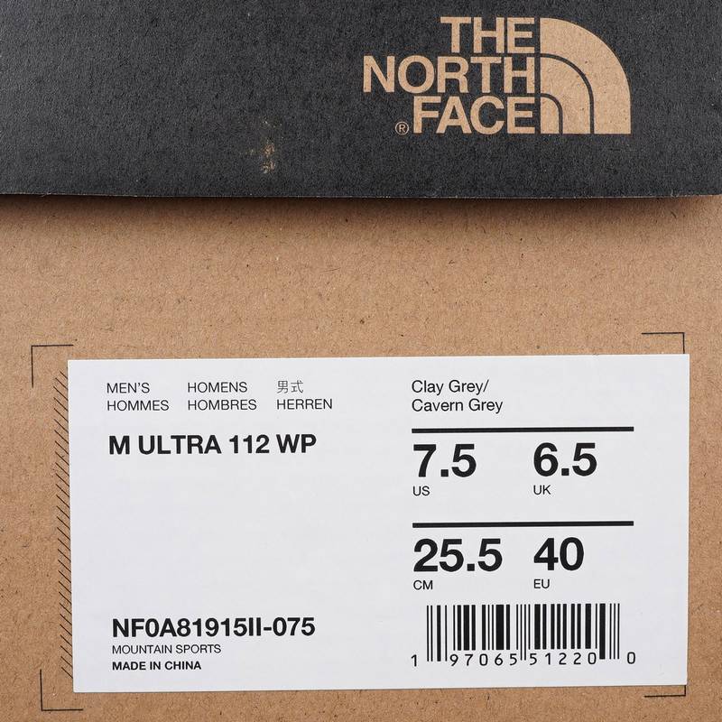 男子Ultra 112徒步鞋抓地鞋NF0A81915II1