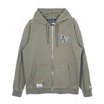 男女美式刺绣卫衣拉链外套