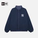 男女中式青花瓷夹克双面穿摇粒绒保暖外套