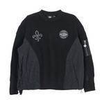 休闲时尚潮流男女同款鸢尾花圆领毛衫1010611-032