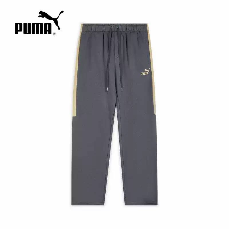 男子拼色宽松直筒加绒运动休闲裤2PU69355044