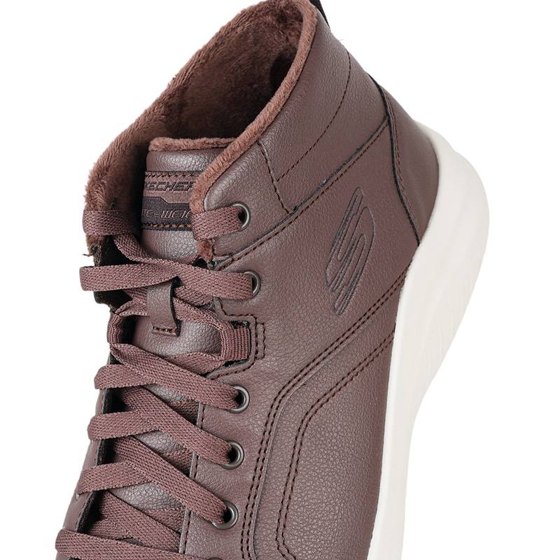 男子皮质高帮鞋厚底增高休闲运动鞋894273-CHOC