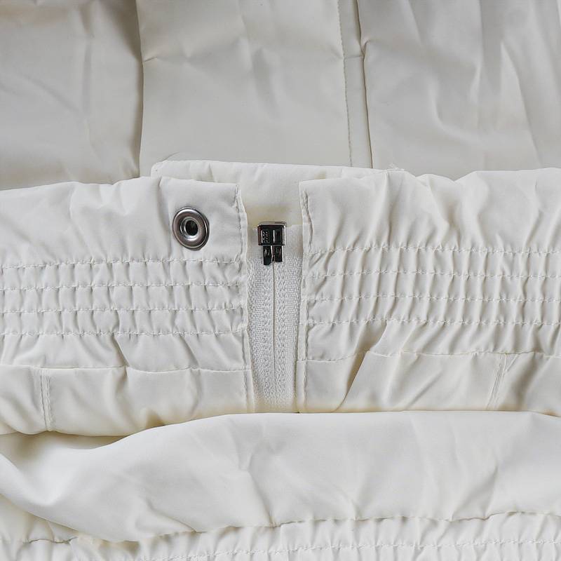 男女同款轻盈保暖梭织短款羽绒外套L324U154-0074